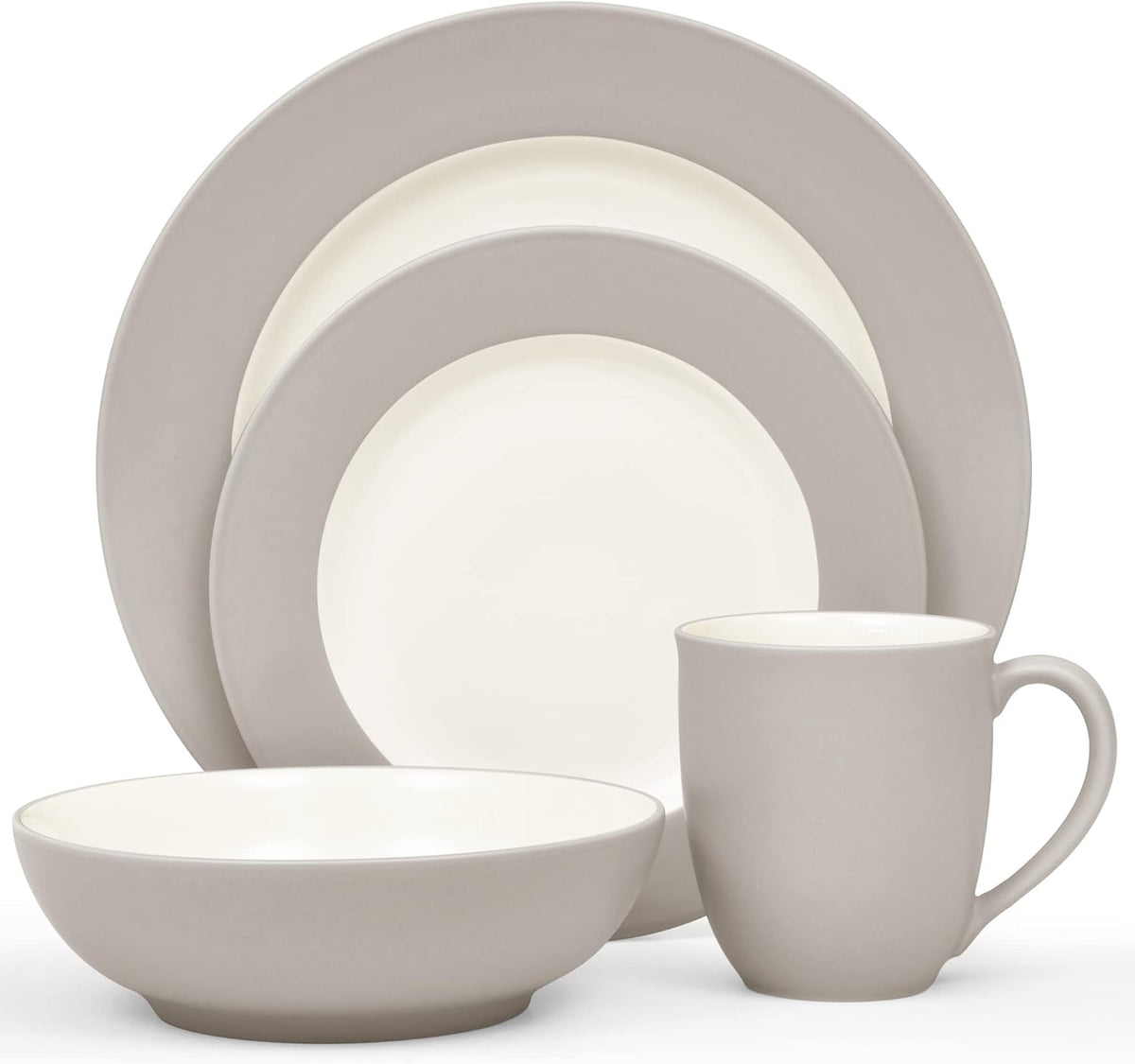 Noritake Rim Sand  4 Piece Square Place Setting