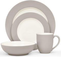 Noritake Rim Sand  4 Piece Square Place Setting