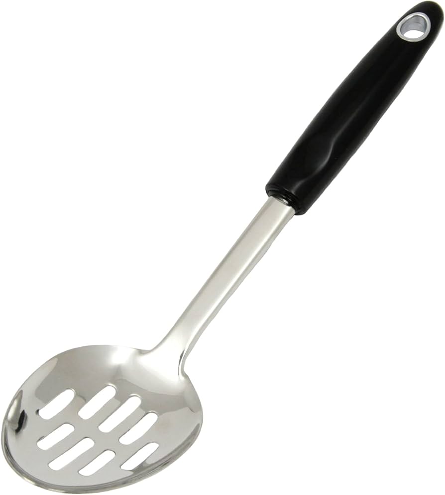Slotted Spoon Stainless Steel Soft Grip Handle