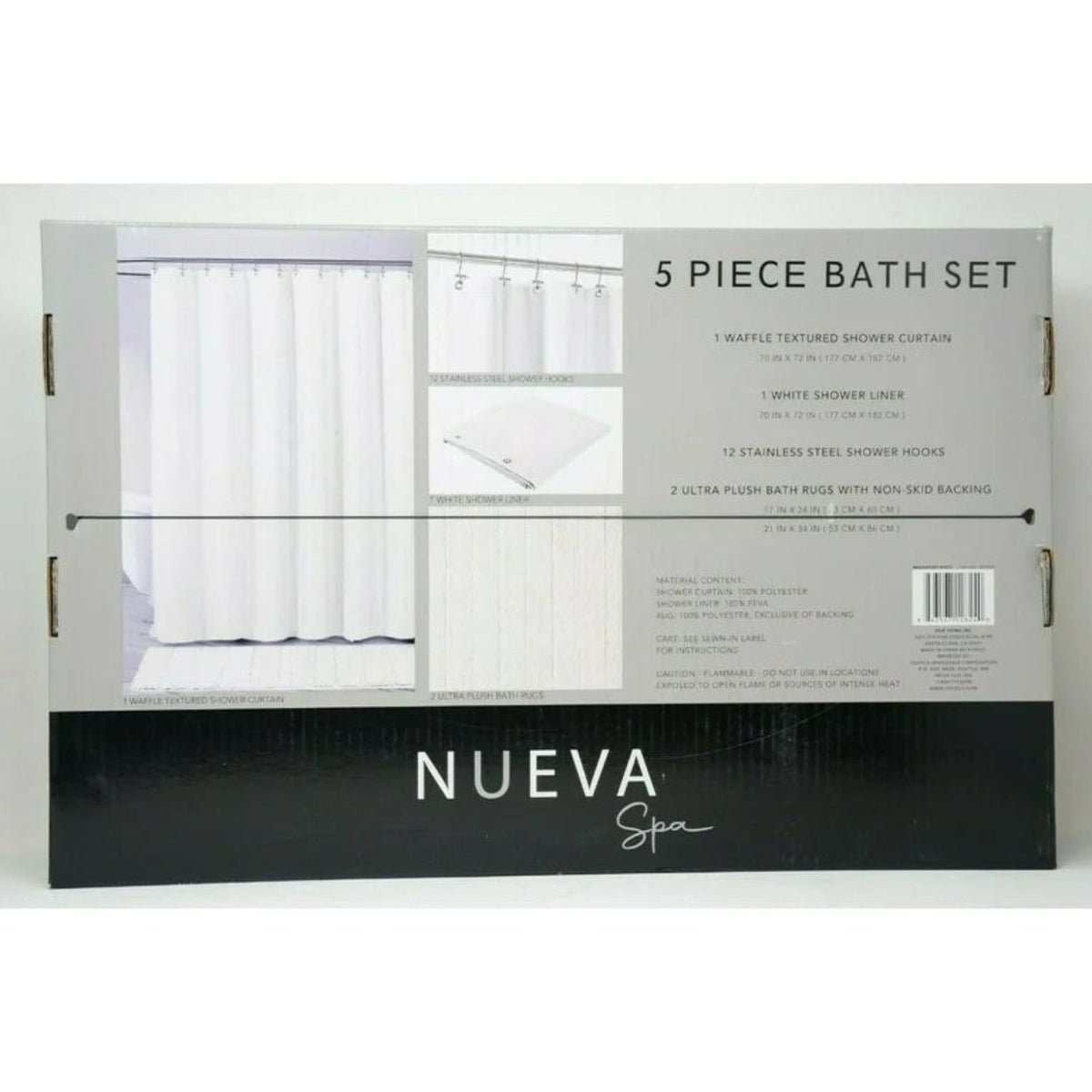 5 Piece Bath Set Bridge Port White
