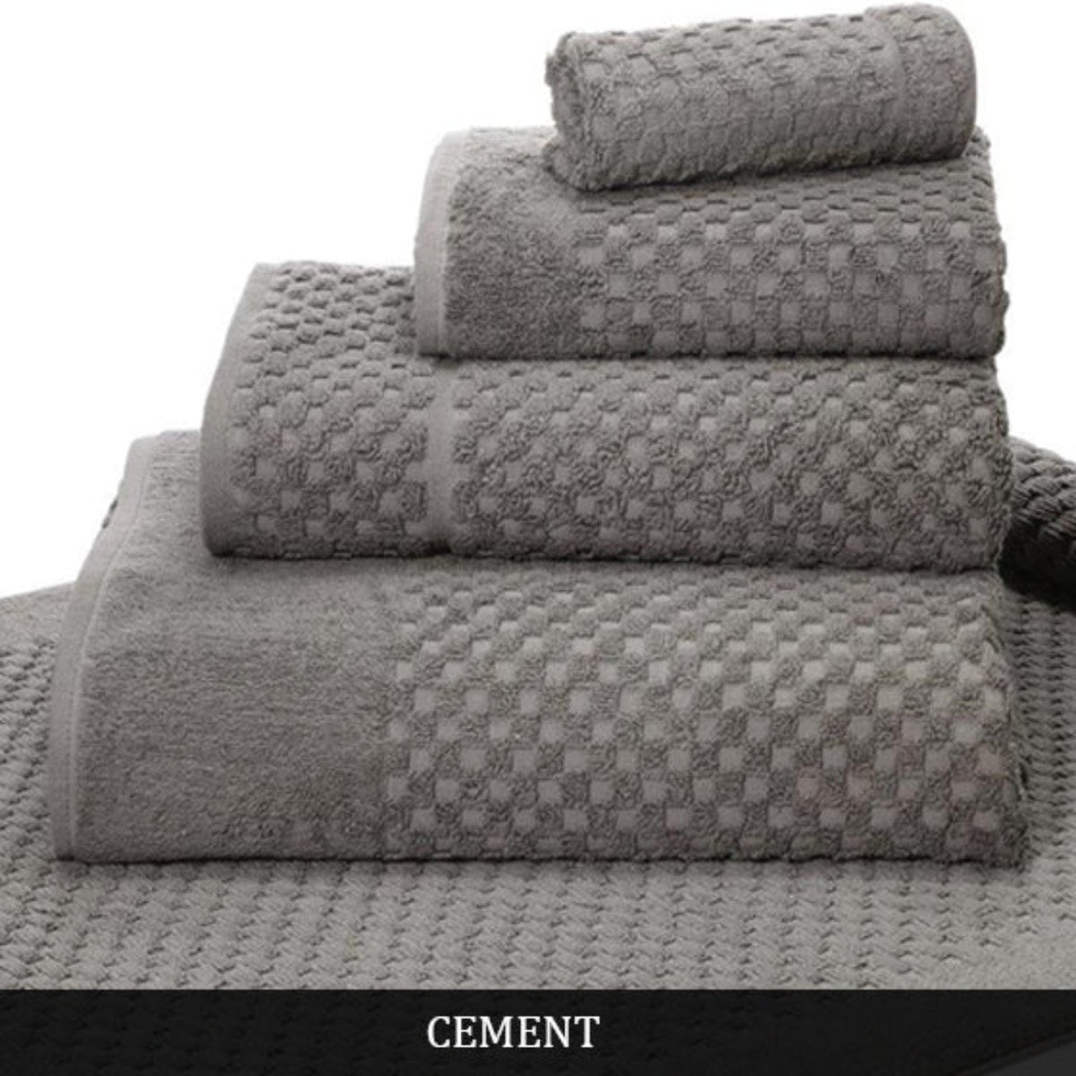 Waffle Weave/Silver Bath Mat 43*91cm