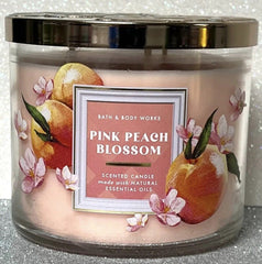 Pink Peach Blossom Scented Candle 411g