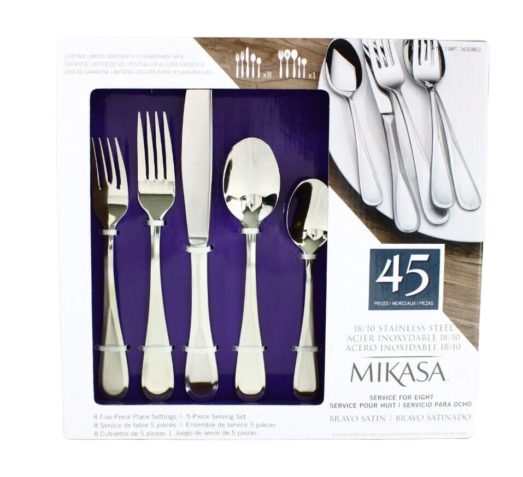 45 Piece 18/10 Stainless Steel Harmony