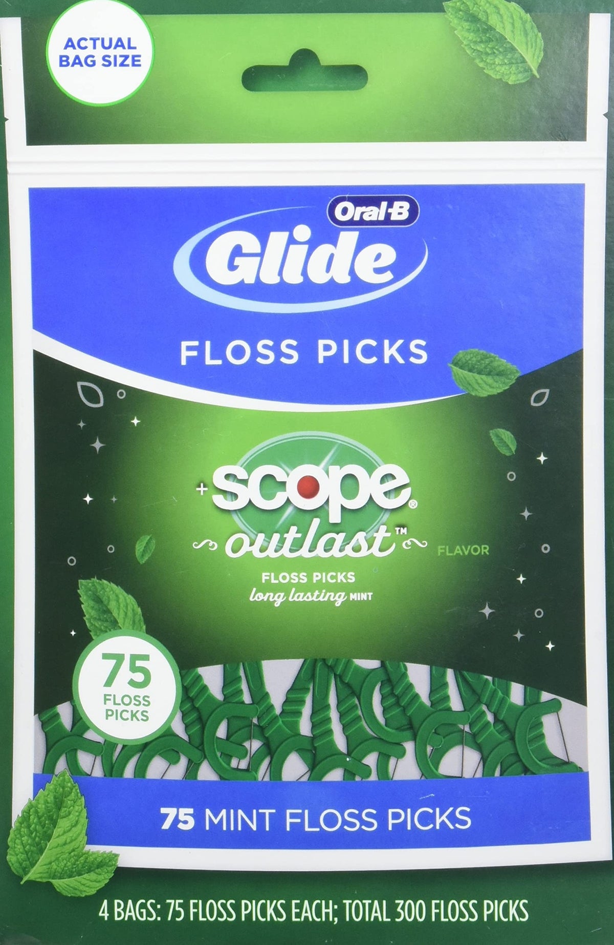 Oral B Complete Glide Floss Pick 300 Picks