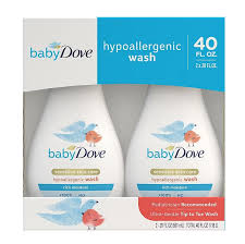 Baby Dove Hypoallergenic Wash 2 pack 1.18L