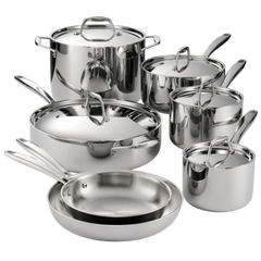 12 Piece Set Tri-ply Clad Stainless Steel Induction Ready Pot