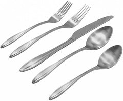 20 Piece 18/0 Rail Set Satin Fade Service For 4 Cutlery Set