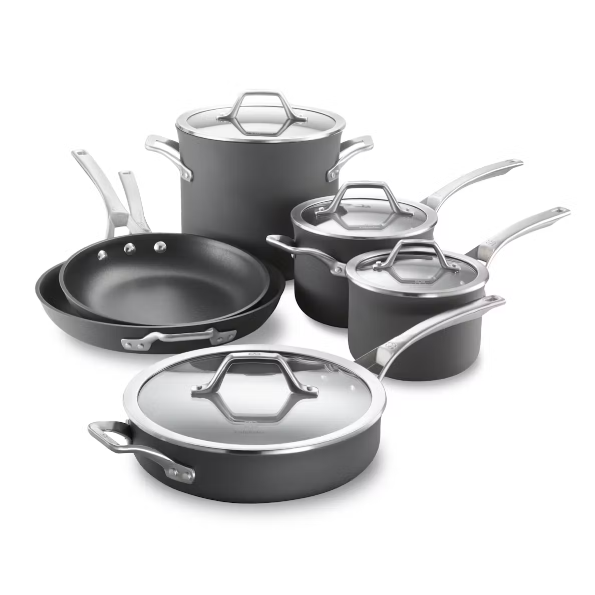 10pc Hard Anodized Nonstick Cookware Set