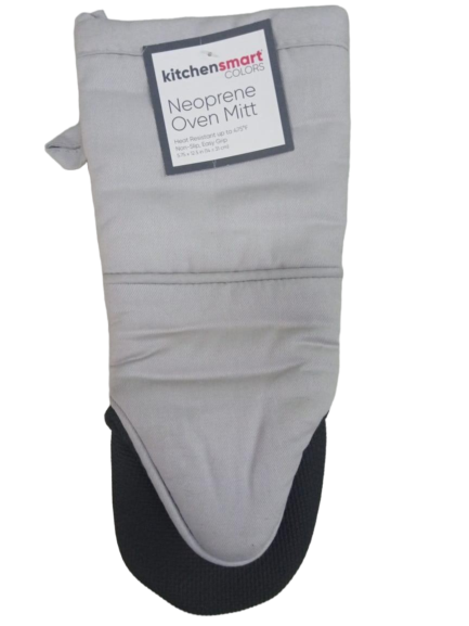 Neoprene Oven Mitt Silver
