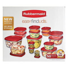 Easy Find Lids 50 Pieces Container + Lids