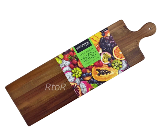 Acacia Grazing Board 80 cm By 22 cm By 2.4 cm