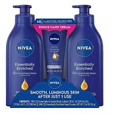 Body Lotion Essentially Enriched 3 Pack Bonus Hand Cream