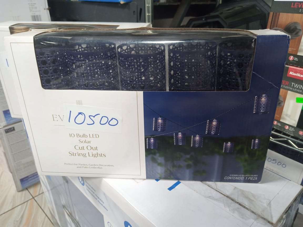 10 Bulb LED Solar Cut Out String Lights