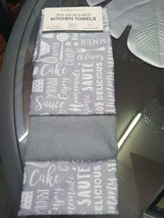 3 Pack Microfiber Kitchen Towels Style: 5637-BASIC
