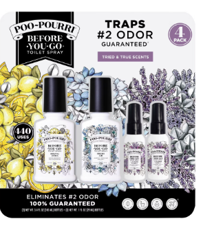 Toilet Spray Tried and True Scent 4 Pack 440 Uses