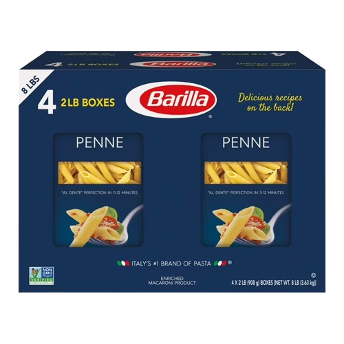 4-2LB Boxes Penne 8LB