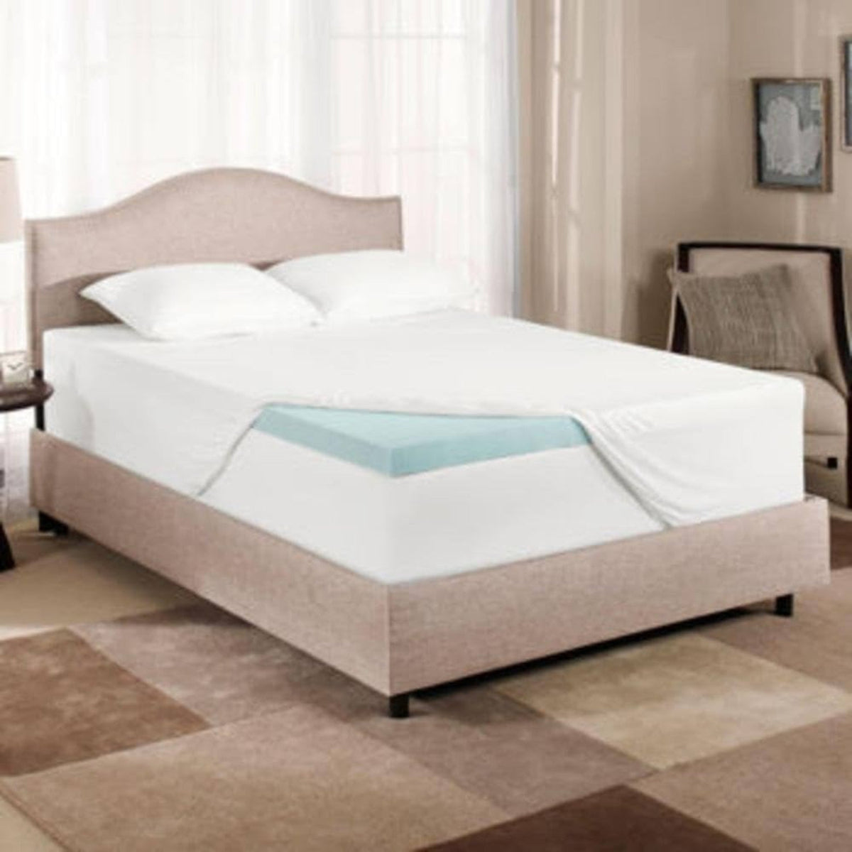 Evencor Gel Plus Memory Foam Mattress Topper Twin Size ITM: 8816224