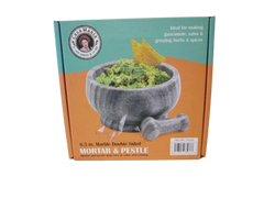 8.5 in. Marble Double Sided Mortar & Pestle