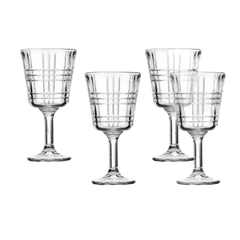 Boundary Set Of 4 Crystal Wine Goblets 295 ml