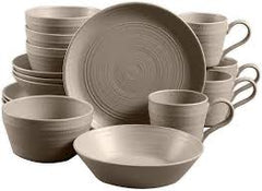 Milbrook Grey 16 Piece Dinnerware Set