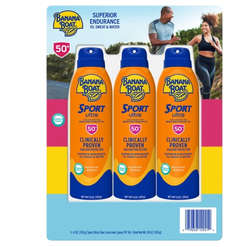 Clear Sunscreen Spray SPF 50 3-Pack