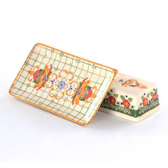 Tierra Butter Dish 8" by 4.25" by 2.8"