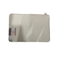 Luxury Cotton Memory Foam Bath Mat White ITM: 1727184