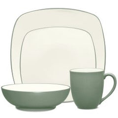 Noritake Mint Green  4 Piece Square Place Setting