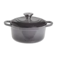 Enameled Cast Iron Dutch Oven 2 Pieces 6QT  Grey