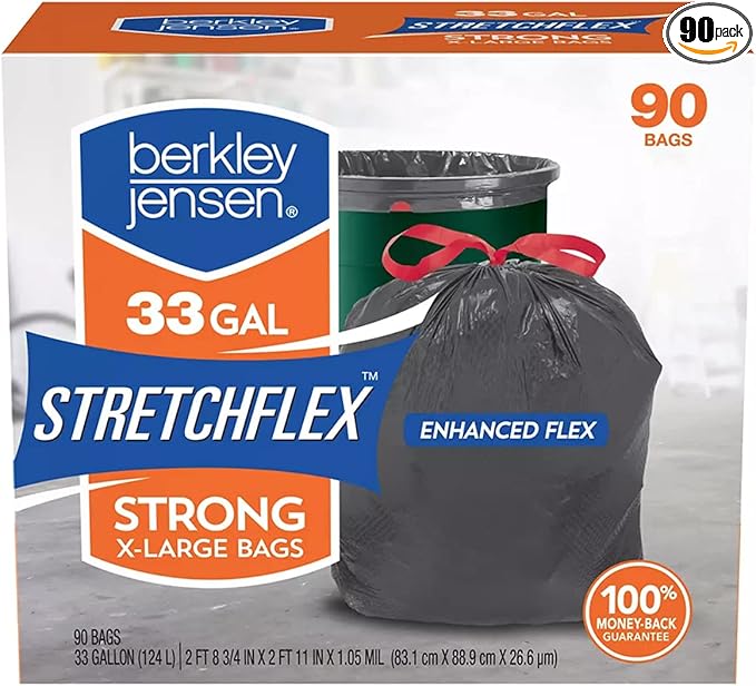 Stretchflex 33GAL Strong X-Large Bags 90 Bags