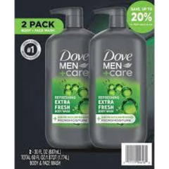 Men Plus Care reFreshing Extra Fresh 2Pack Body and Face Wash