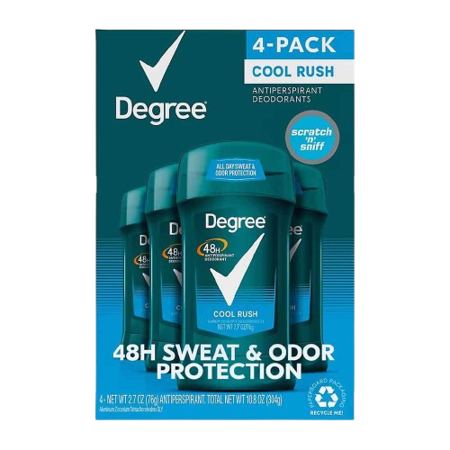 Cool Rush Antiperspirant Deodorants 4 Pack 76g Each