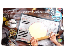 Silicone Pastry & Baking Mats 3 Pack