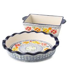 2 Piece LUXEMBOURG Stoneware Bakerware Set