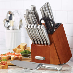 Professional 18 Piece Forged with Cleaver Edgekeeper Cutlery Set