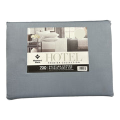 700 Thread Count Egyptian Cotton Sheet Set 6-Piece Blue Crest