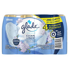 Glade 4 Automatic Spray Refills - Clean Linen 703g