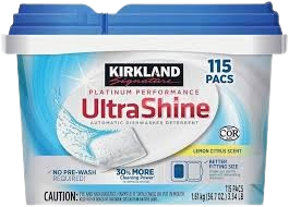 UltraShine Automatic DishWasher Detergent 115 Pacs 1.61Kg