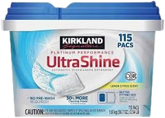 UltraShine Automatic DishWasher Detergent 115 Pacs 1.61Kg