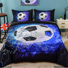 Soccer Bed In a Bag 4 Piece Set Twin Size