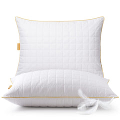 2 Pack Quilted Feather and Down Pillow Standard/Queen Size ITM: 1641626