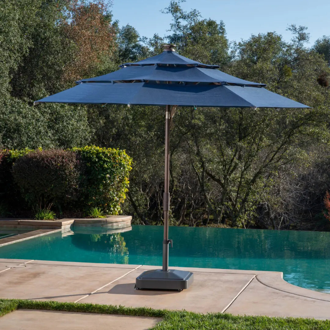 11 FT Collar Tilt Aluminum Market Umbrella
