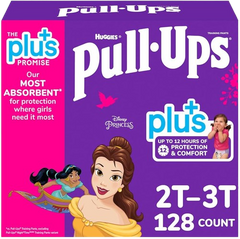 Pull. Ups Plus+ Diapers 128 Count Disney Princess