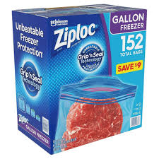 Ziploc Gallon Freezer 152 Bags