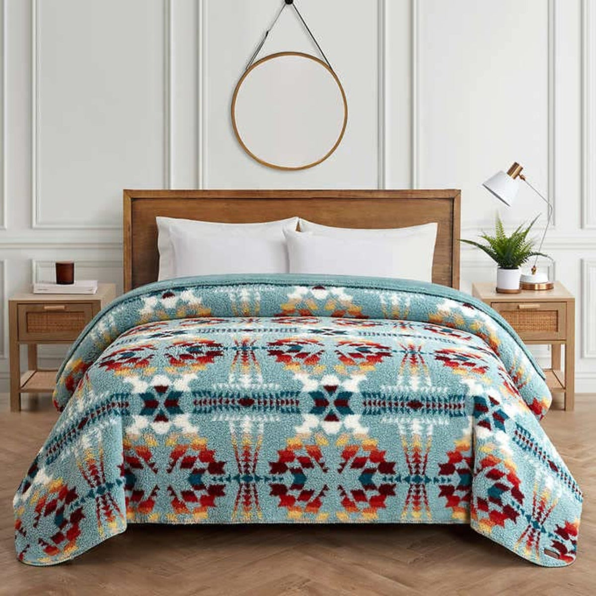 Queen Blanket Legend Lake Aqua ITM: 1623498
