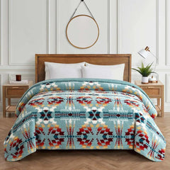Queen Blanket Legend Lake Aqua ITM: 1623498