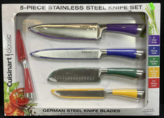 5 Piece Stainless Steel Knife Set Model C77SS-5APC