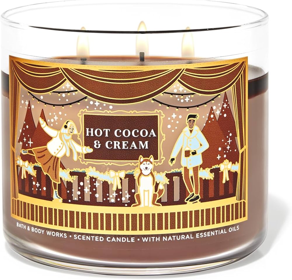 Bath & Body Works Hot Cocoa & Cream 3-Wick Candle 411g