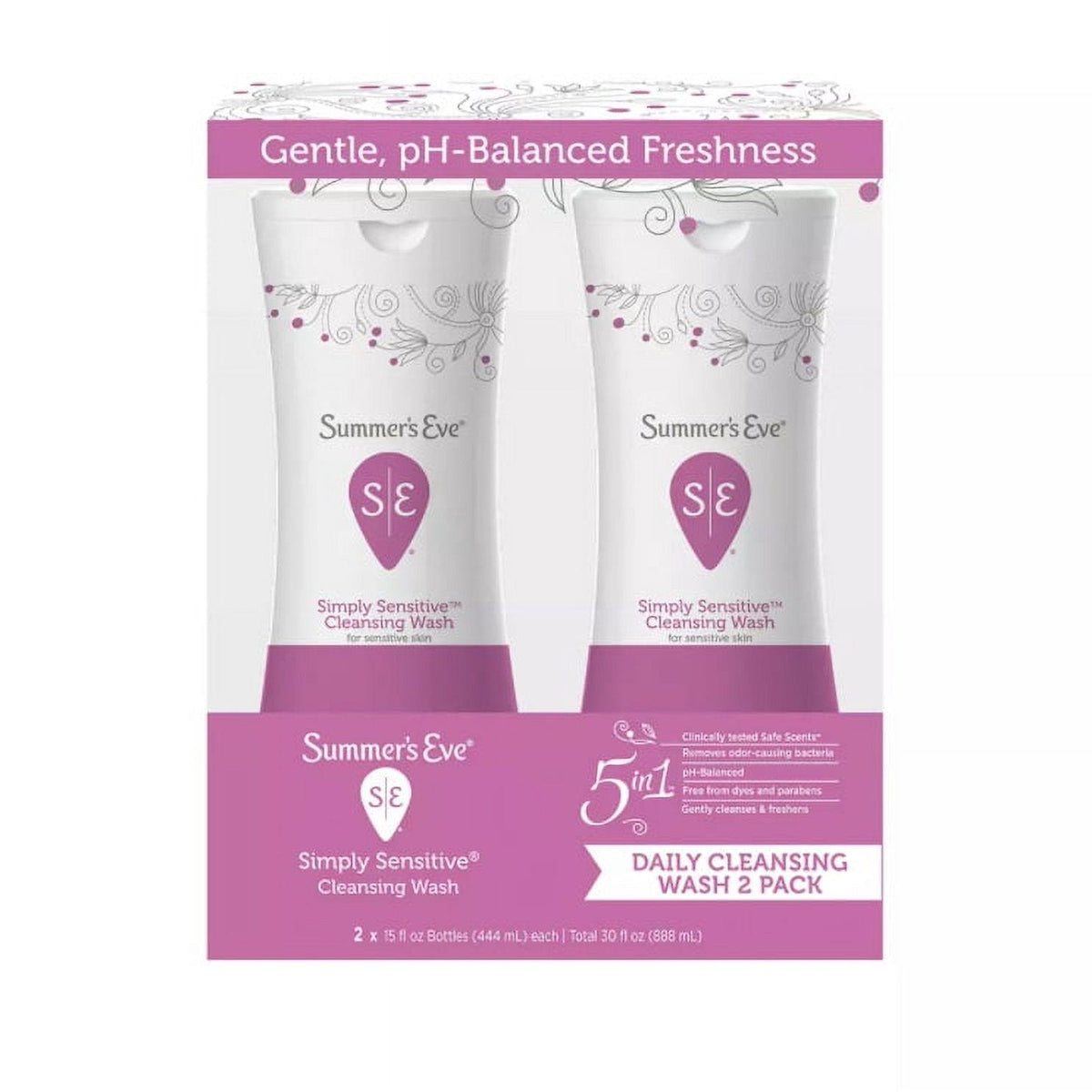 Simply Sensitive Cleansing Wash 2 Pack 444ml Each