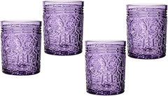 Set of 4 Crystal Double Old Fashioned  Glasses 325ml